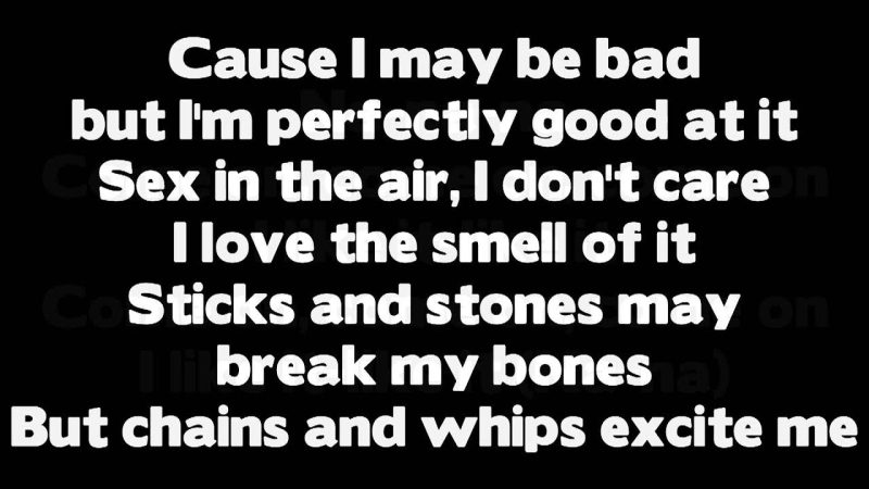 Chains And Whips Excite Me Lyrics