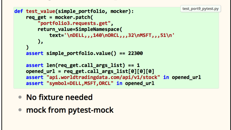 Pytest Mocking