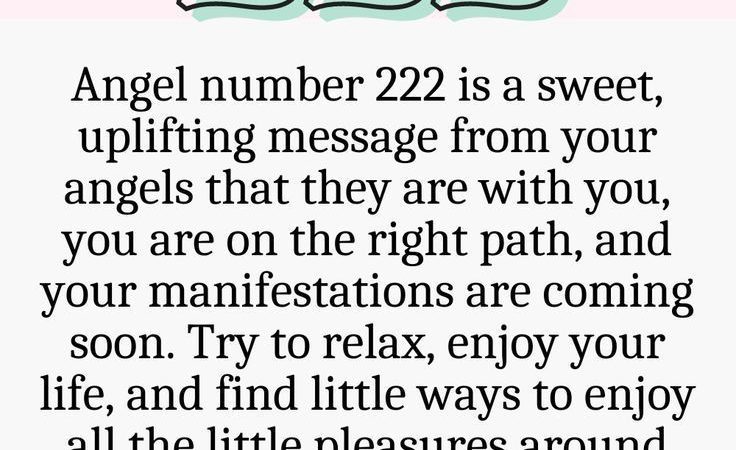 222 Angel Number Meaning Manifestation