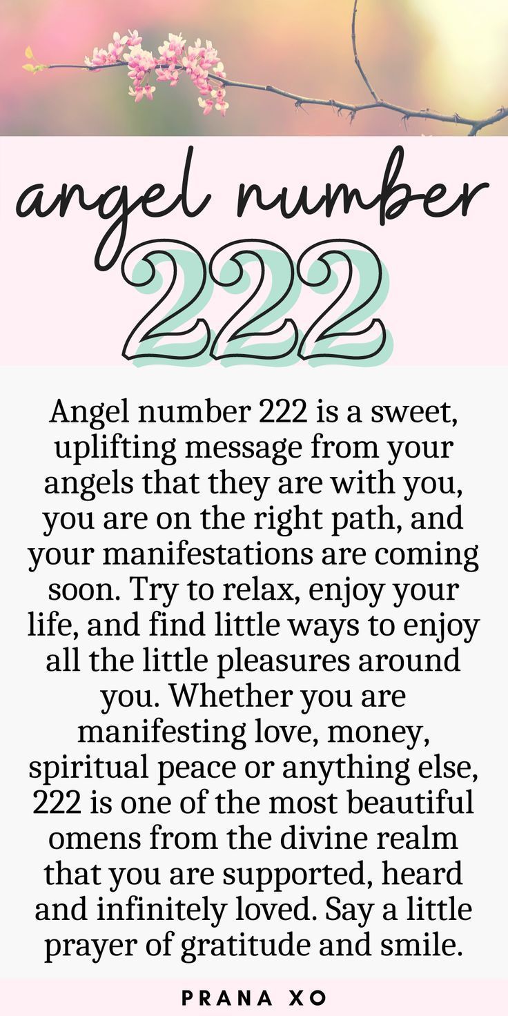 222 Angel Number Meaning Manifestation