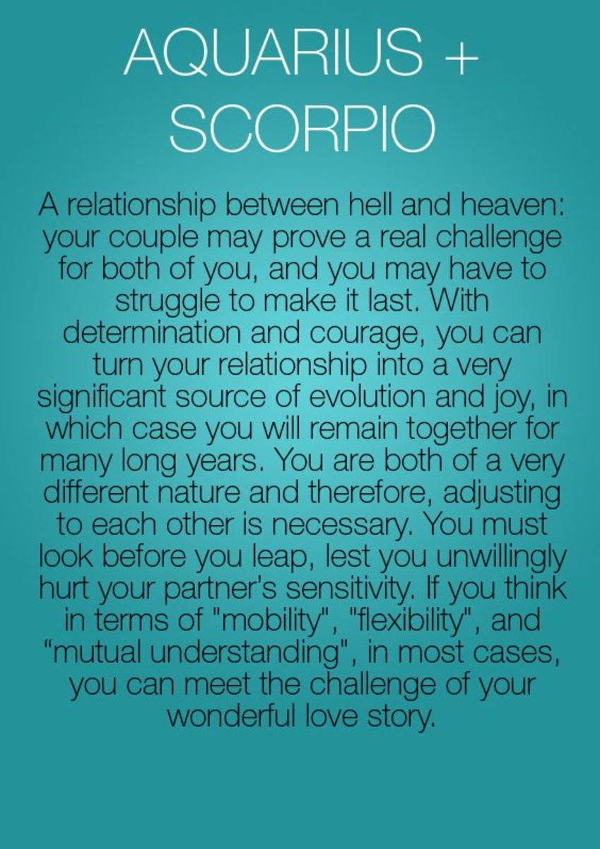 Aquarius Scorpio Match