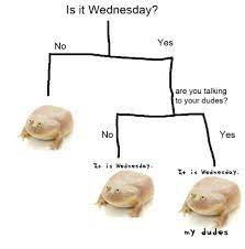 It is Wednesday my Dudes